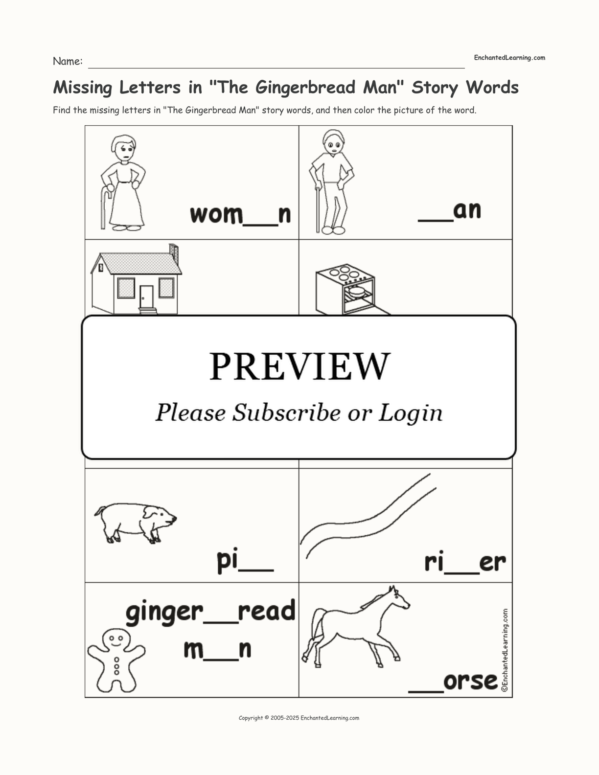 Missing Letters in