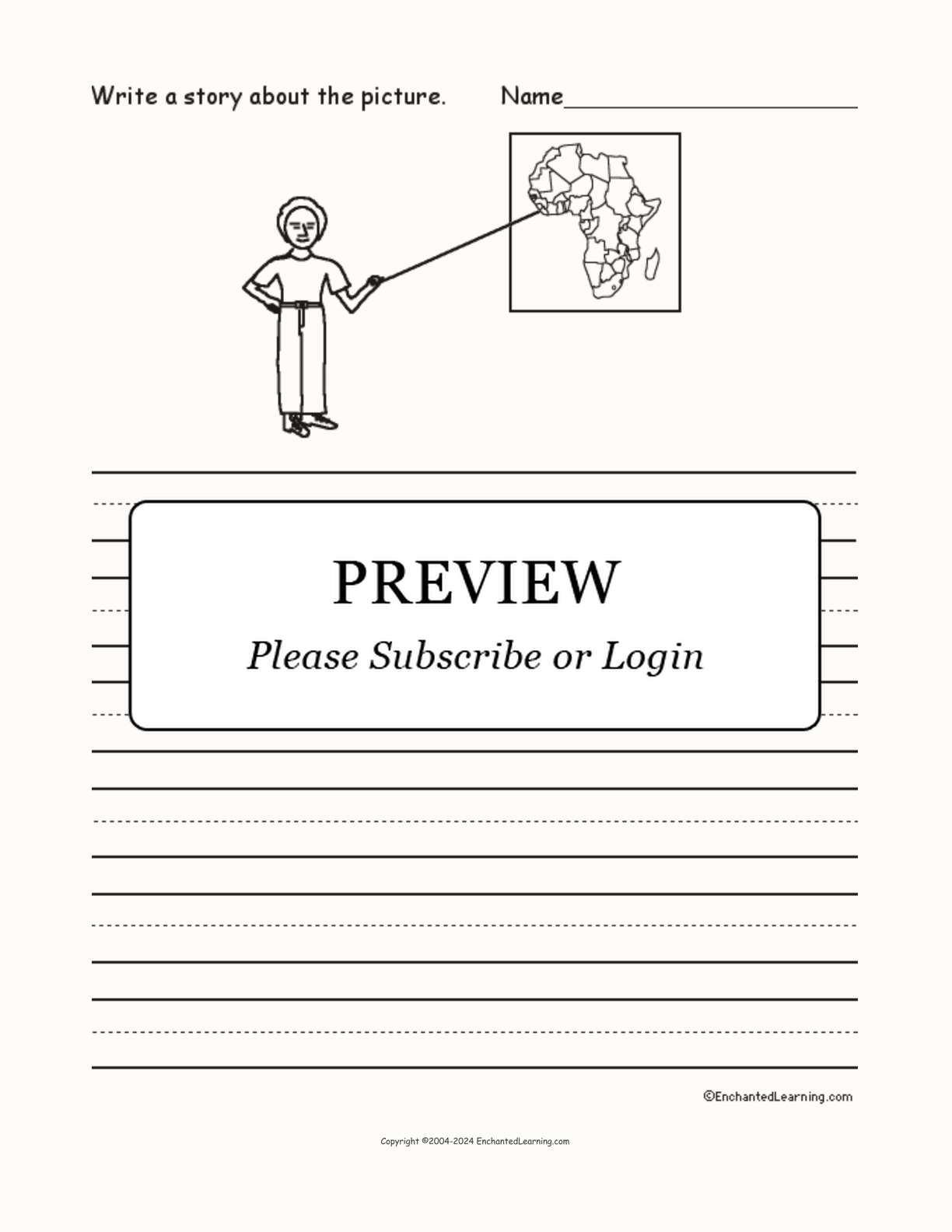 Picture Prompts - Africa interactive worksheet page 1