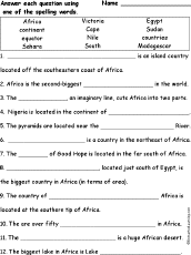 Search result: 'African Spelling Word Questions'