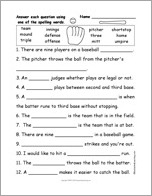 Search result: 'Baseball Spelling Word Questions'