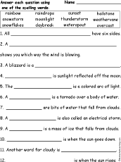 Spelling words