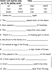 Digraphs and Blends Spelling Word Questions