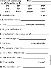 Free Ending Blends Chart