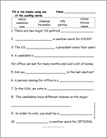 Election: Spelling Word Questions