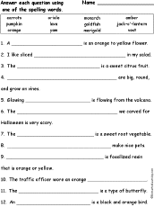 Spelling words