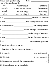 Spelling words