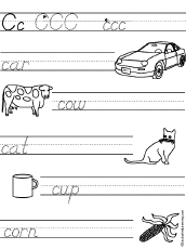 Trace and Write C Words