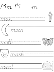 Trace and Write M Words