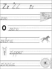 Trace and Write Z Words