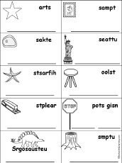 Search result: 'Unscramble Words Starting With Consonant Blends and Digraphs: St'