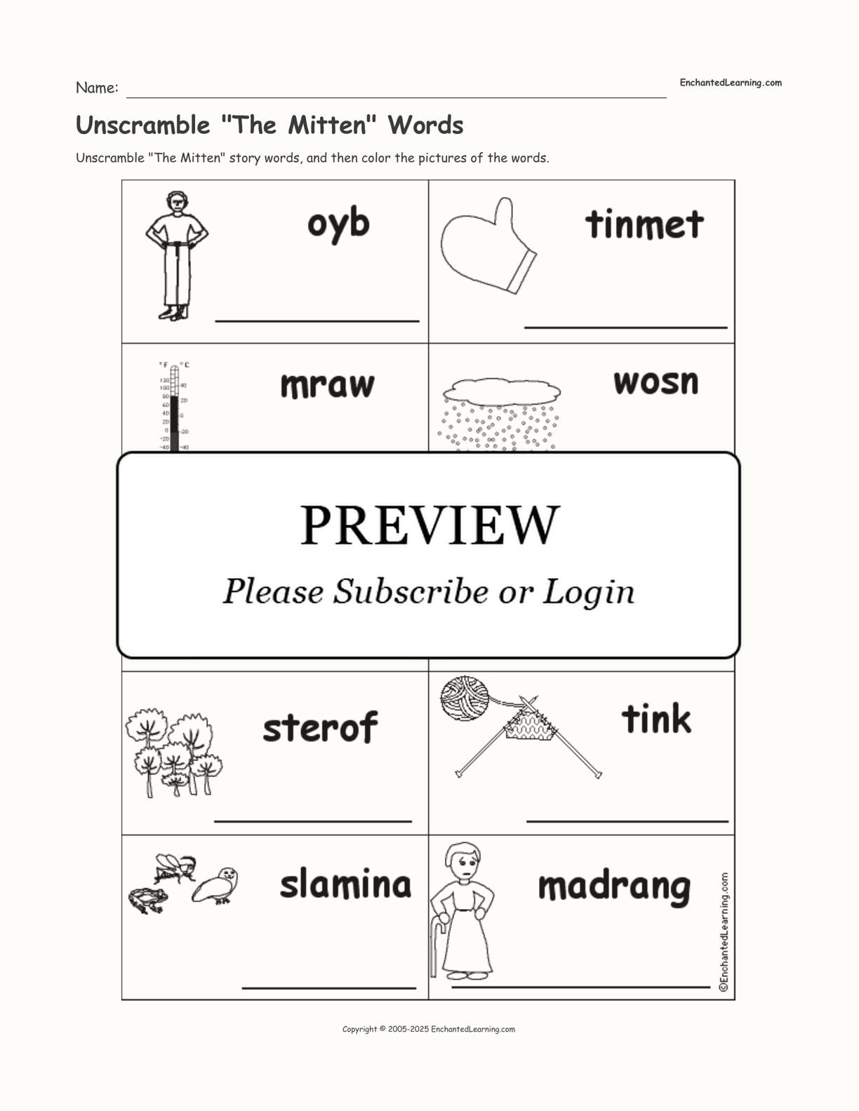 Unscramble