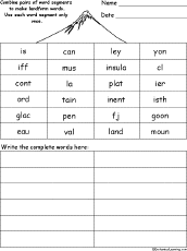 Search result: 'Landform Word Pieces Puzzle'