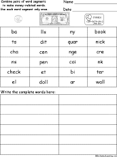 Spelling words