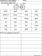 Spelling words