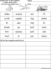 Spelling words