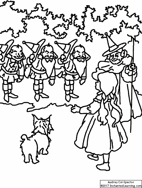 toto wizard of oz coloring page