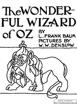 Cover Illustration from the Wizard of Oz