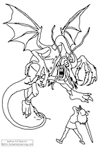 Search result: 'The Jabberwock Coloring Page'