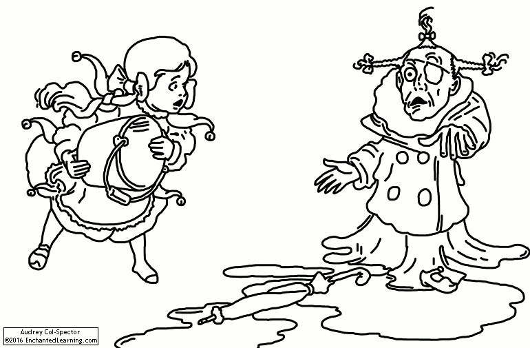 toto wizard of oz coloring page