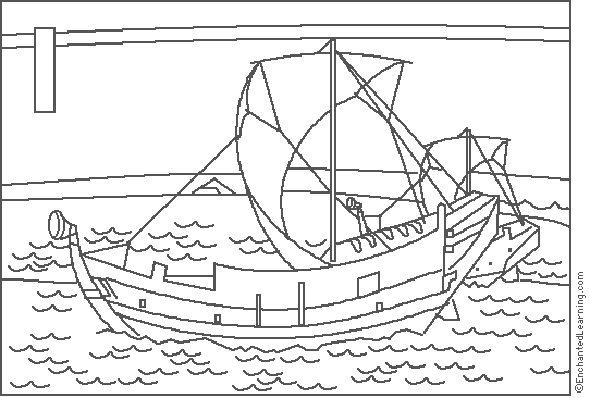 Search result: 'Hokusai: Ships Coloring Page'