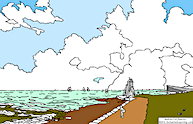 Search result: 'John Constable "Harwich Lighthouse" Coloring Page'