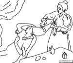 Search result: '"Combing the Hair" Coloring Page'