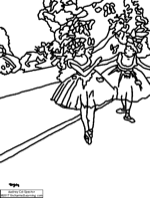 Search result: '"Two Dancers on a Stage" Coloring Page'
