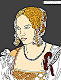 Search result: '"Portrait of a Young Venetian Woman" D&#252;rer Coloring Page'