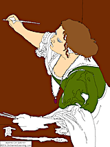 Search result: '"Self-Portrait as the Allegory of Painting" Gentileschi Coloring Page'