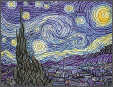 Search result: 'Van Gogh "Starry Night" Coloring Page'