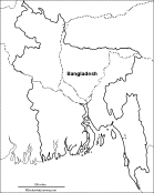 Bangladesh map