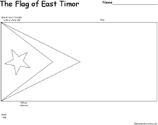 East Timor: Flag