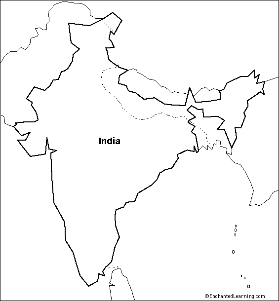 Search result: 'Outline Map Research Activity #3 - India'
