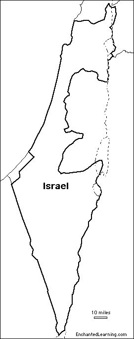 Search result: 'Outline Map Israel'