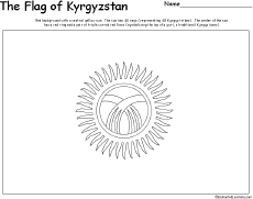 Search result: 'Flag of Kyrgyzstan Printout'