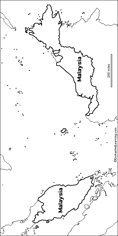 Search result: 'Outline Map: Malaysia'