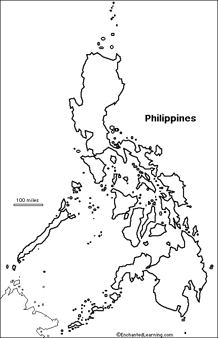 outline map Philippines