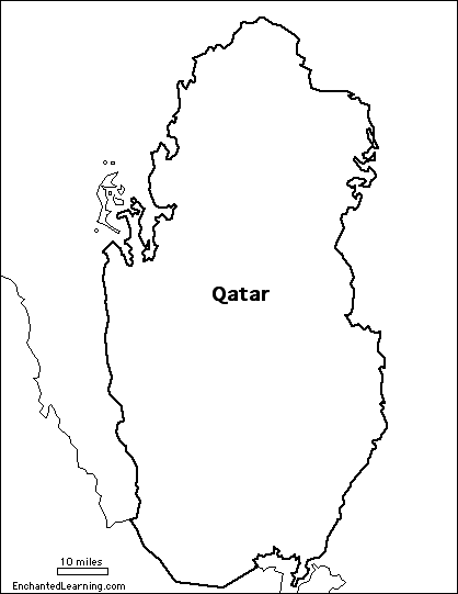 Search result: 'Outline Map Qatar'