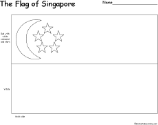 Search result: 'Flag of Singapore Printout'