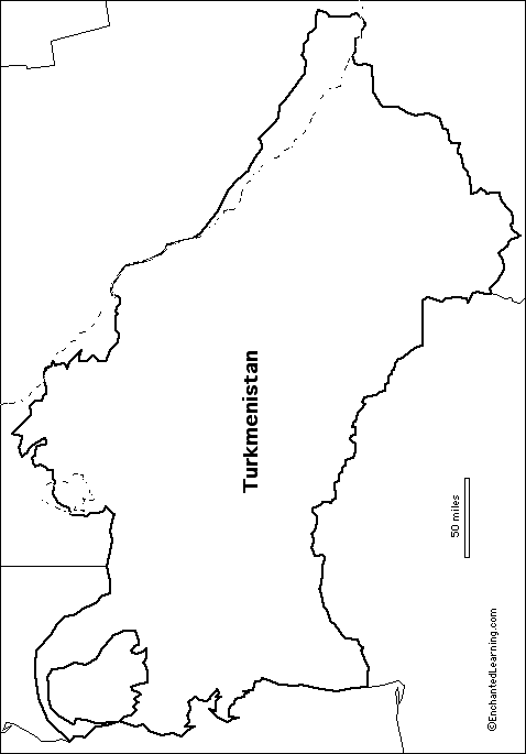 Search result: 'Outline Map Turkmenistan'