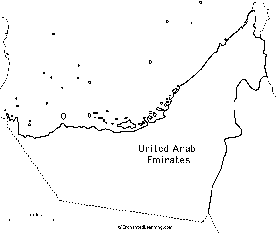 Search result: 'Outline Map Research Activity #2 - United Arab Emirates'