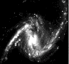 A barred spiral galaxy