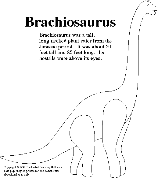 Search result: 'Brachiosaurus Template'