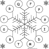 snowflake bingo