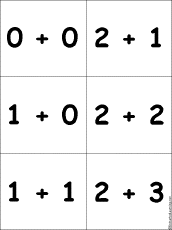 Search result: 'Flashcards: Addition Problems with Sums from 0-5 - #1'