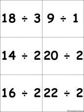 Search result: 'Flashcards: Division Problems with Quotients from 6-11 - #2'