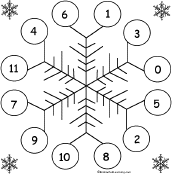 snowflake bingo