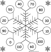 snowflake bingo