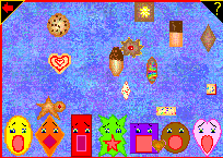 A picture of the Cookie Color-Matching game screen in BUSY LITTLE BRAINS.
