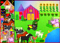 A picture of the Farm-Design screen in BUSY LITTLE BRAINS.